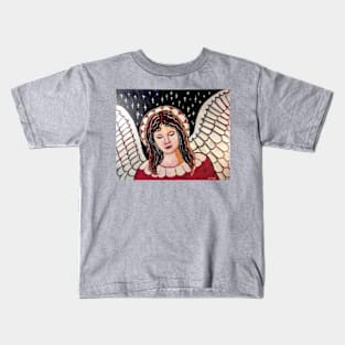 Burgandy  Angel Kids T-Shirt